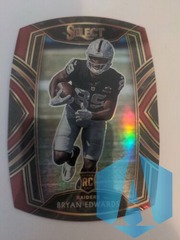 2020 BRYAN EDWARDS Panini Select Club Level Red Die Cut RC #276 Raiders